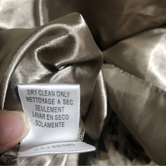 Bcbgmaxazria silk brown circle pattern mini dress - Picture 10 of 10